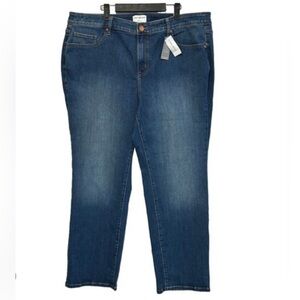 Lane Bryant Simply Straight Average Dark Blue Jeans Size 26